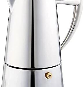 Cuisinox Roma 6-cup Stainless Steel Stovetop Moka Espresso Maker