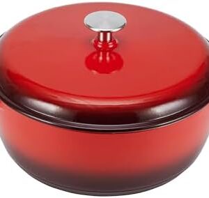 NutriChef Enameled Cast Iron Dutch Oven-5-Quart Kitchen Material