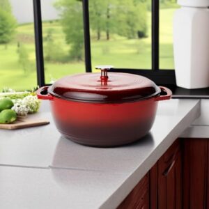 NutriChef Enameled Cast Iron Dutch Oven-5-Quart Kitchen Material